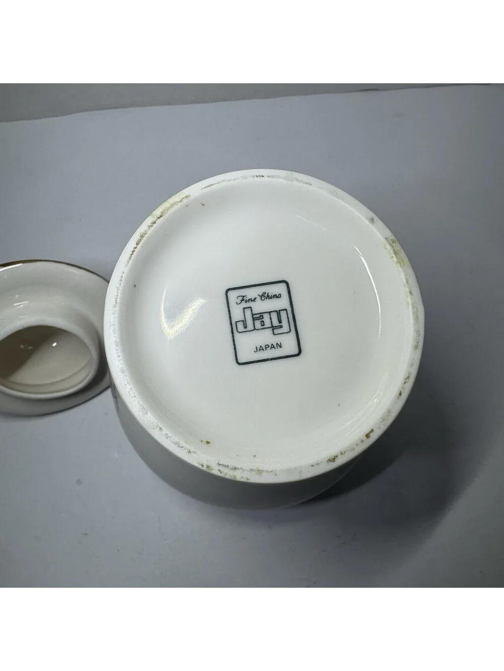 Vintage Jay Fine China Lidded Ginger Jar with Bird and Cherry Blossom Made Japan